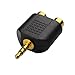 3.5mm Splitter to 2rca Adapter, 3.5mm Stereo to 2-RCA Male to Female Adapter (3.5mm-2RCA)