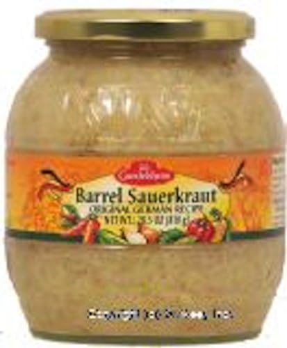 Gundelsheim Barrel Sauerkraut, 28.5-Ounce Glass (Pack of 6)
