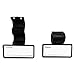 LuFOX 5 Pcs Plastic Two Sided Name ID Identification Tag Clip for Stethoscope Tube Replacement（Black Color）