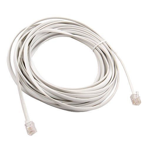 Accessotech 10M High Speed Broadband Internet ADSL Cable Lead RJ11 White Modem Router BT