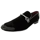 Signature Donald J. Pliner Mens PalbenUD05 Loafer Shoe, Black/Black, US 12