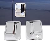 E-Autogrilles Triple Chrome Plated 2 Door Handle without Passenger Keyhole Cover for 99-16 Ford F-250/350/450 (64-0320)