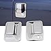 EAG Triple Chrome Plated ABS 2 Door Handle Cover for 99-16 Ford F-250/350/450 (W/O PSG Key Hole)
