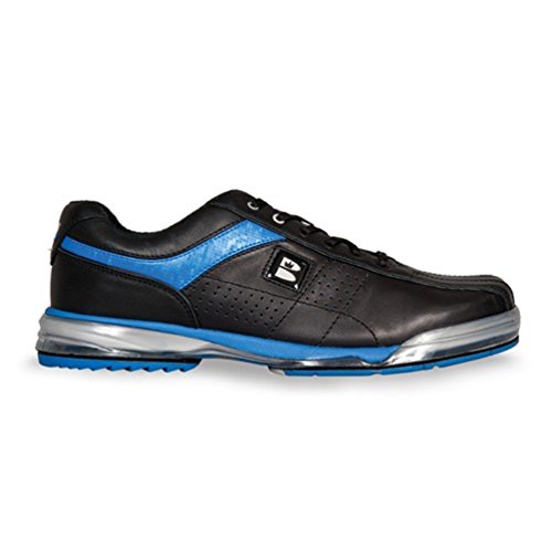 Brunswick Men's TPU X Wide Bowling Shoes, Black/Royal, 10.5