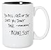 You Miss 100% of the Shots You Don't Take - Funny Michael Scott The Office Quote - 15oz Deluxe Double-Sided Coffee Tea Mug (White/Black Inlay)