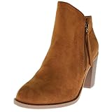 Women's Fashion Suede Fringe and Plain Ankle Booties
