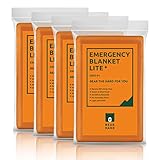 Bearhard Emergency PE Space Blanket for Camping Hiking or Outdoor Rescue Large Foil Survival Thermal Blankets