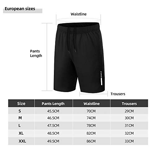 BENNALD Shorts heren sport sportbroek heren korte joggingbroek korte broek trainingsbroek mannen sneldrogende loopbroek… - Image 8