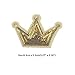Ximkee(10 Pack)Gold Crown Sequin Sew Iron On Embroidered Patches Appliques