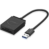 UGREEN SD Card Reader USB 3.0 Dual Slot Flash Memory Card Reader TF, SD, Micro SD, SDXC, SDHC, MMC, RS-MMC, Micro SDXC, Micro SDHC, UHS-I for Mac, Windows, Linux, Chrome, Read 2 Cards Simultaneously