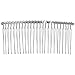 3 Pcs Wire Silver Hair Comb Wedding Bridal Make Veil Crafts Supply DIY 3 Inch