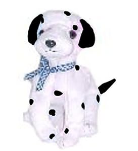 Image of TY Beanie Baby - DIZZY the Dalmatian *CANADA VERSION* (Black Spots, Ears, & TAIL ) (5.5 inch)