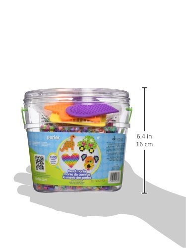Perler Beads Fuse Bead Activity Bucket: Bead Mania, 8500 Pcs, 1 Pack