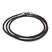 Loralyn Designs Brown Round Leather Necklace Cord (2mm) with Stainless Steel Clasps (16 Inch)