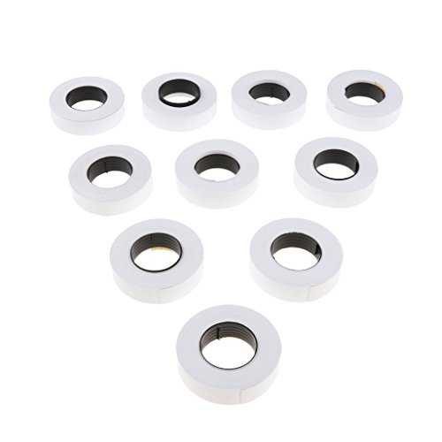 Prettyia 10 Rolls 5000pcs Price Labels for Mx-6600 Labeller Pricemarker Stickers