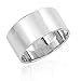 925 Sterling Silver Wide Band Above Knuckle Midi or Thumb Ring 7mm, Size 4