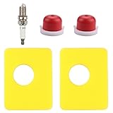 Harbot (Pack of 2 799579 Air Filter with 594281 Primer Bulb Spark Plug for Briggs & Stratton 08P502 09P602 09P702 Engine