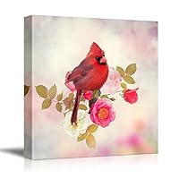 Canvas Wall Art Birds, Flowers, Owls, Butterflies Canvas Prints Home Artwork Decoration for Living Room, Bedroom - 12x12 inches