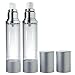 JUVITUS (2 PACK 1 each Pump and Spray) 1.7 fl oz Airless Bottle Refillable Travel Set