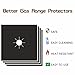 Stove Burnner Protector Covers - 0.3mm Upgraded Gas Range Protectors, FDA Free, Reusable, Cuttable, Easy to Clean-up, Non-Stick and Dishwasher Safe(8 Pack)