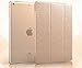 Furivy Slim Smart Magnetic Silk Leather Case Cover for Apple iPad Mini / iPad Mini 2 / iPad Mini 3 Gold