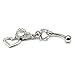 HuntGold 1X Stylish Belly Ring Dangle Jewellery Rhinestone Double Heart Navel Ring