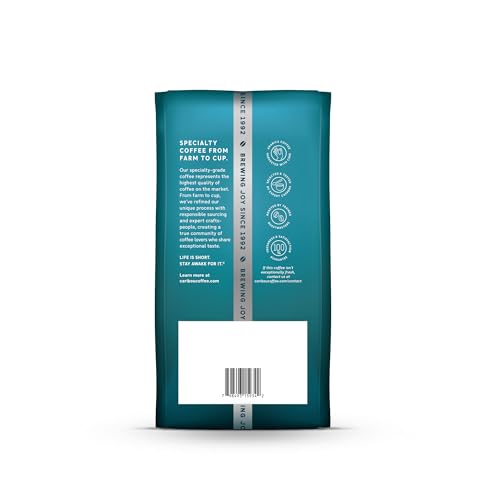 CARIBOU COFFEE, MEDIUM ROAST GROUND COFFEE, 100% ARABICA COFFEE – CARAMEL FLAVORED 66 OUNCES (6 BAGS OF 11 OUNCES)