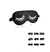 Funny Eye Mask for Sleeping & blindfold,eye mask for sleeping, Black With Eyelashes,100% Silk Sleep Mask for A Full Night's Sleep,Eyelashes sleep mask for women girl (white)
