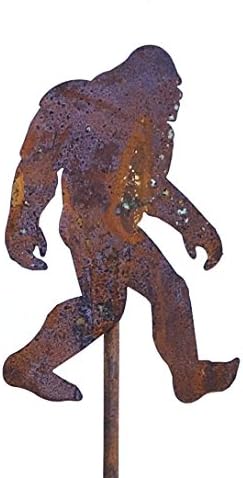 Yeti Big Foot Sasquatch Metal Garden Stakes Home Garden Décor Sculpture