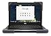 Devicewear Book Cover 11" Dell 3180 Chromebook Case Rugged Protection, Shock Absorbing Cover, Tough Silicone Corners.