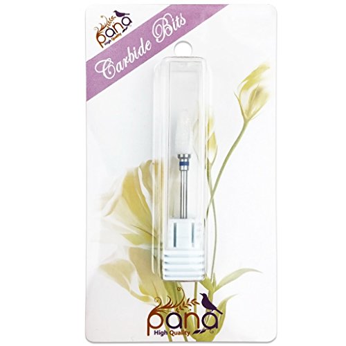 Pana Professional - Large Cone White Ceramic Bit 3/32" Shank Size - Nail Drill Bit for Dremel Machine