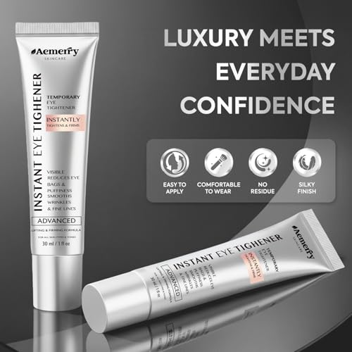 Instant Eye & Face Tightener Cream for Under Eye Bags & Wrinkles | Instant Firming & Lifting Eye Gel, Temporary Eye Tightener, Repaid Puffiness & Fine lines for Women and Men, Lightwight 1 oz