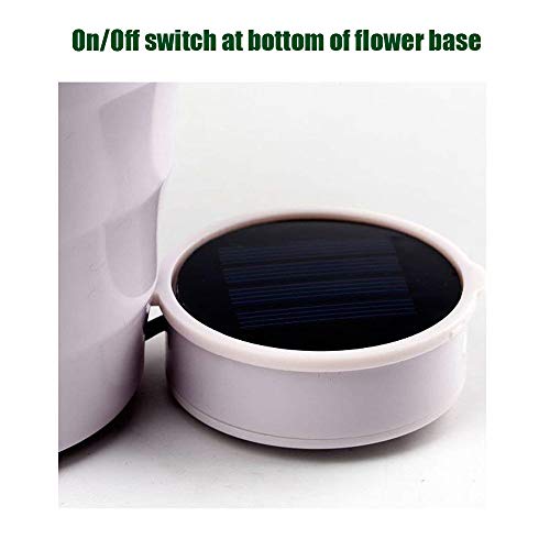 Highpot Outdoor Solar Garden Stake Lights Flower Lights Solar Powered Lights Waterproof Landscape Pathway Lights for Garden, Yard, Lawn, Patio (Red)