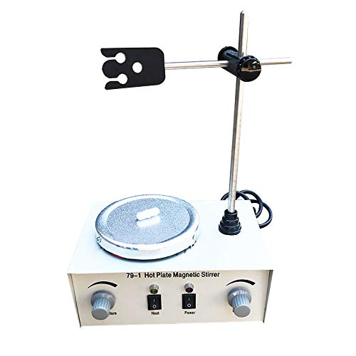 Pevor Laboratory Magnetic Stirrer Hot Plate Stir Plate Magnetic Mixer Hot Plate Magnetic Stirrer 1000ml Lab Heating Mixer 110/220V 300W 1000ML - Thumbnail 4