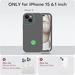 Vooii Compatible with iPhone 15 Case, Upgrade