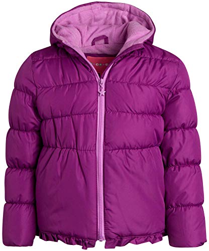 Wippette Little Girls' 2-Piece Heavyweight Snowsuit with Puffer Jacket and Snow Bib Pants, Size 5/6, Purple'
