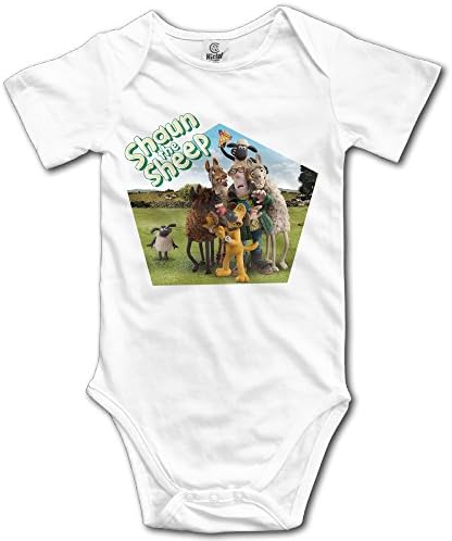 Yudou Shaun The Sheep Baby Bodysuits Unisex Short Sleeves