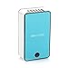 Wooboo Mini Handheld Portable Bladeless Rechargeable Air Conditioner Cooling Fan with Stand and 1400mAh 5V Mini USB Charging Cable(Blue)