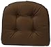 Klear Vu Gripper 100-Percent Cotton Twill Chairpad, Brown