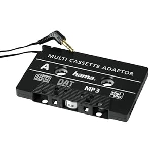 Hama Auto cassetteadapter, tape met 3,5 mm jack plug voor smartphones, MP3-speler/CD-/MD-speler, iPods, zwart
