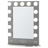 Broadway Lighted Vanity Mirror - Gloss Silver