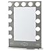 Broadway Lighted Vanity Mirror - Gloss Silver