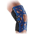 DonJoy Reaction Web Knee Support Brace with Compression Undersleeve: Blue, X-Small/Small