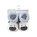 Luvable Friends Knitted Non-Skid Baby Slippers, Blue