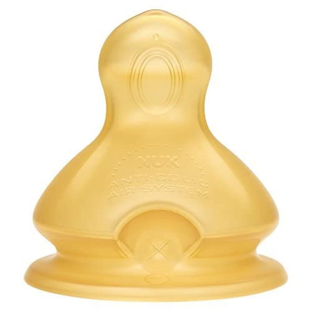 NUK Latex Nipple 6+Months L Wide Mouth 2 Pack