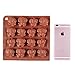 Yunko 16 Cavity Elephant Chocolate Mold Ice Cube Silicone Chocolate Mold