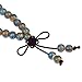 JDZ Amulets Tibetan Buddhist Vintage Style 108 Blue Porcelain Prayer Beads Wrist Meditation Mala Bracelet LS078