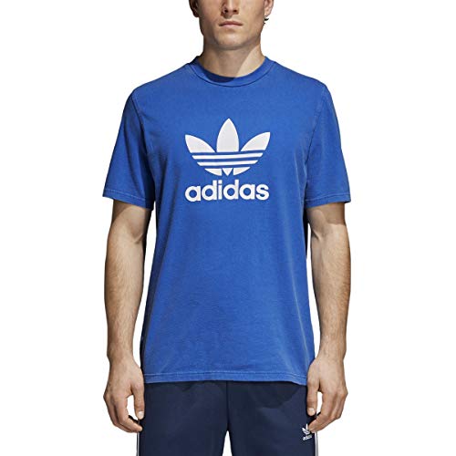 adidas Men's Trefoil Tee, Blue, S