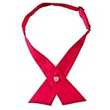 Alizeebridal Solid Criss-cross Bow Ties for Men/ Women/ Girls' Uniform