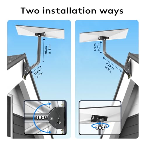 Compatible with Starlink Gen 3/4/4X All-in-One Mount Kit: Heavy-Duty Outdoor Dish & Indoor Router Mount, Short Wall, Roof, and Eave Mount Compatible, Sturdy Accessories for Full Setup